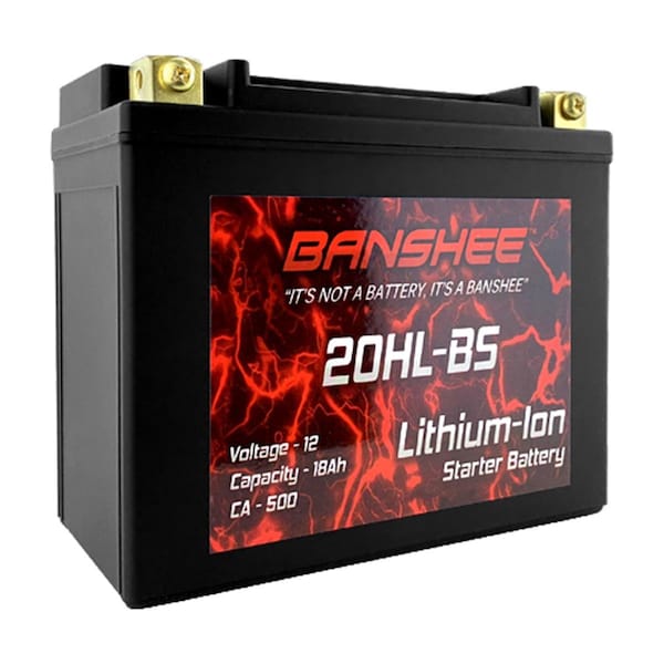 Banshee Banshee DLFP20HL-BS-03 12.8V Lithium Ion 20L-BS 500 Cranking Amps 12V Battery for Replacement 78-0827 YTX20HL-BS DLFP20HL-BS-03 - main
